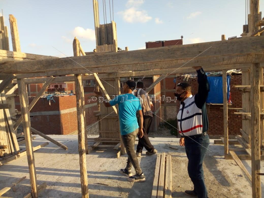 إزالة مخالفات بناء بـ 7 عقارات في أحياء الإسكندرية