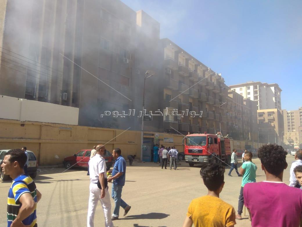حريق هائل بمستشفى سوهاج العام.. والحماية المدنية تتدخل