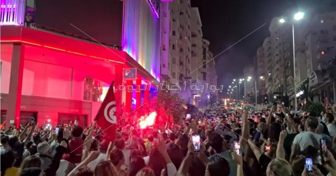 الجالية المصرية بتونس تشارك فرحة التونسيين   