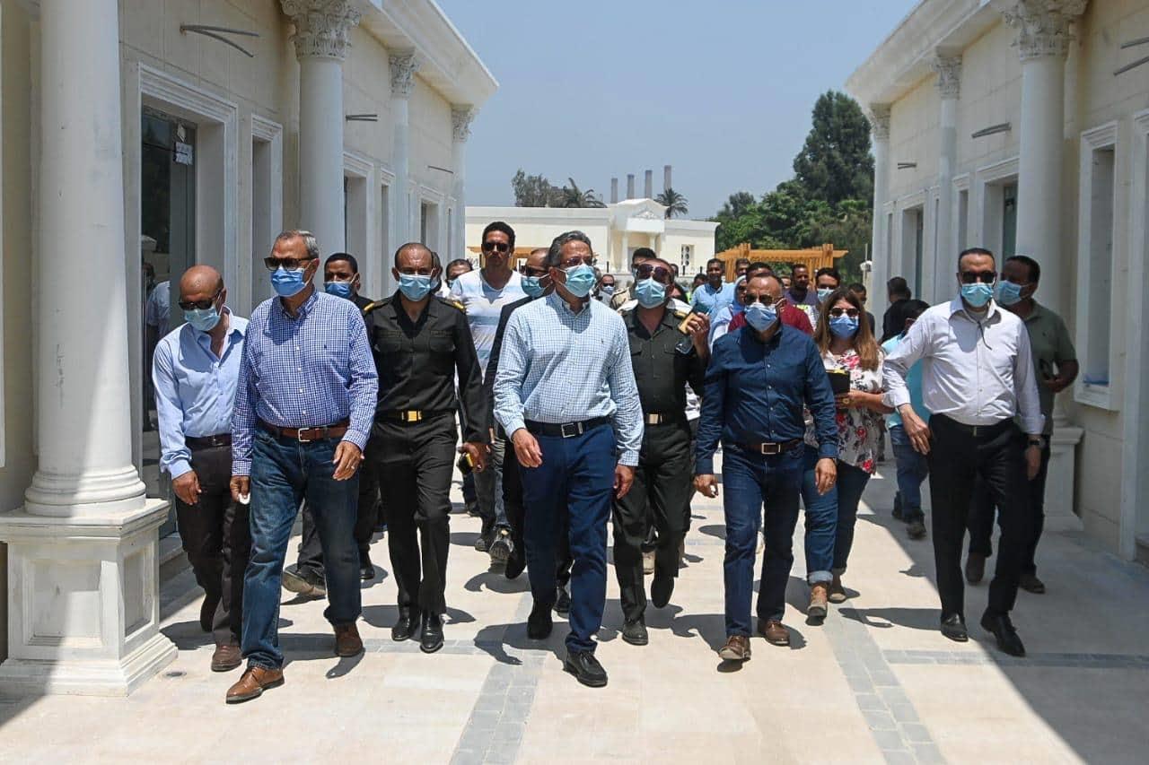 جولة وزير السياحة و الآثار بقصر محمد علي بشبرا 