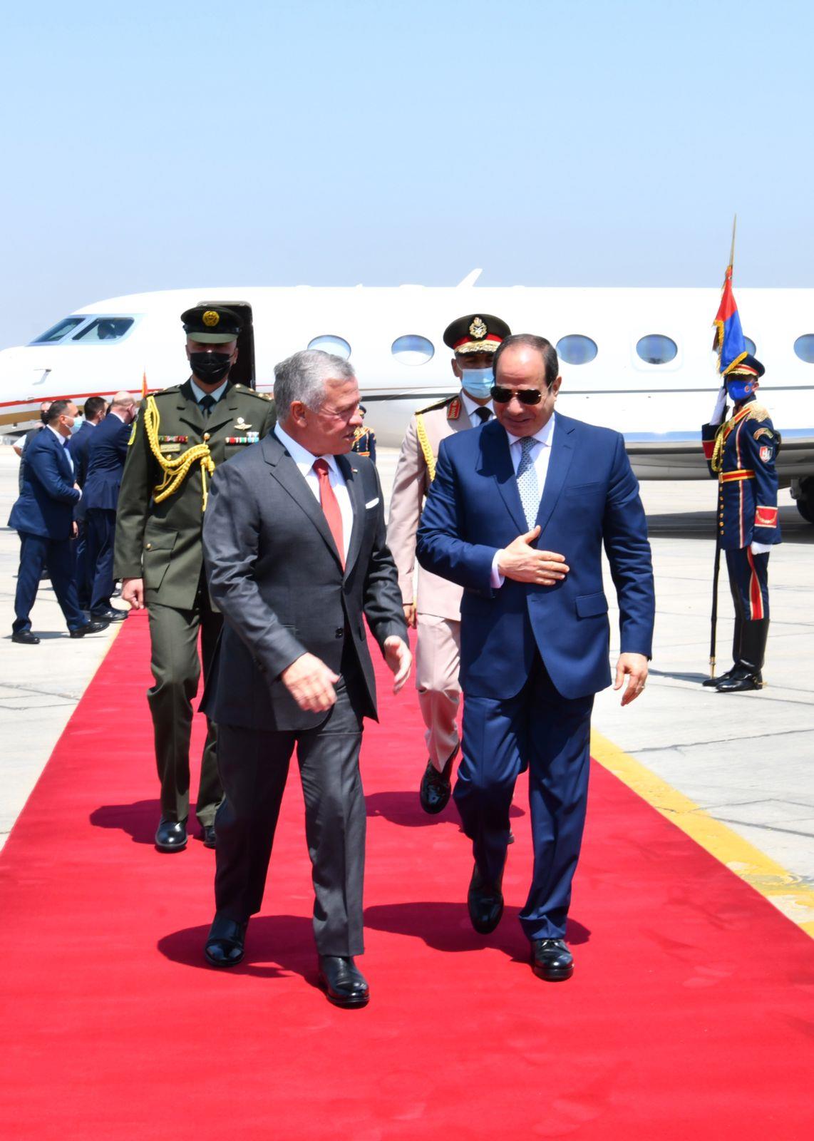 انطلاق أعمال القمة الثلاثية المصرية الأردنية الفلسطينية بالاتحادية