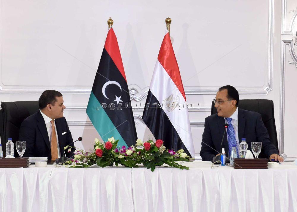 جلسة المباحثات المصرية الليبية المشتركة