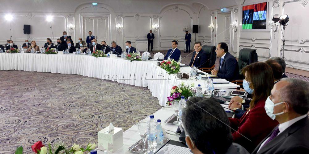 جلسة المباحثات المصرية الليبية المشتركة