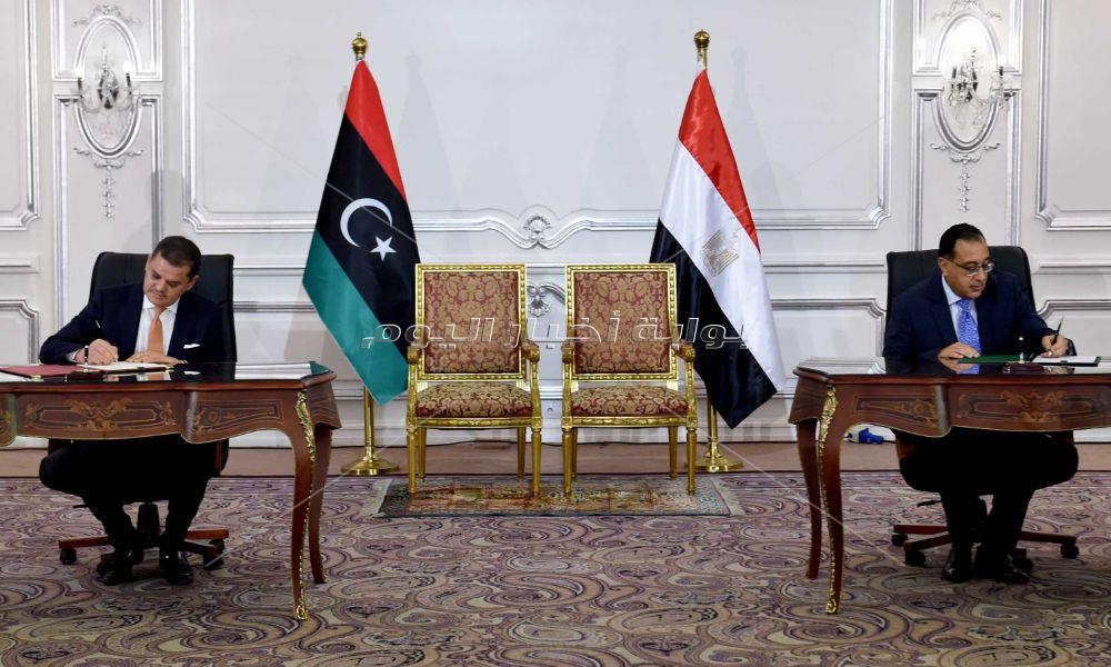 توقيع اتفاقيات بين مصر وليبيا