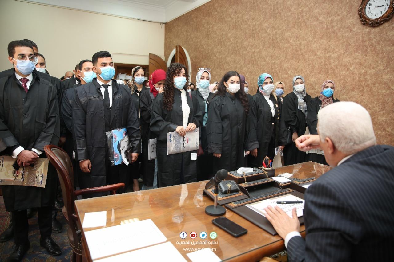 بالصور.. «المحامين» تعقد جلسة حلف اليمين القانونية لـ 6 نقابات فرعية