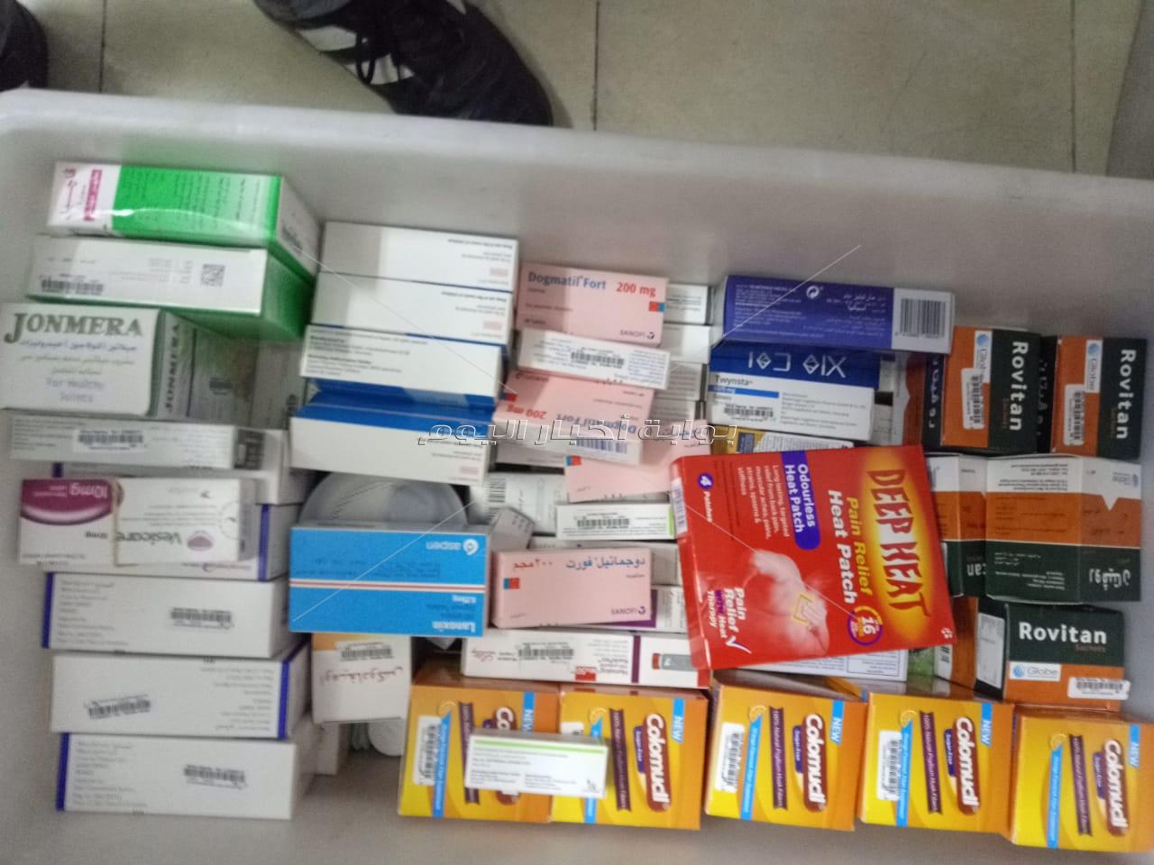 ضبط 400 ألف قرص أدوية فاسدة داخل مخزن تابع لصيدلية شهيرة بالقاهرة