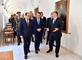 تفاصيل جلسة مباحثات السيسى ورئيس الوزراء المجرى 