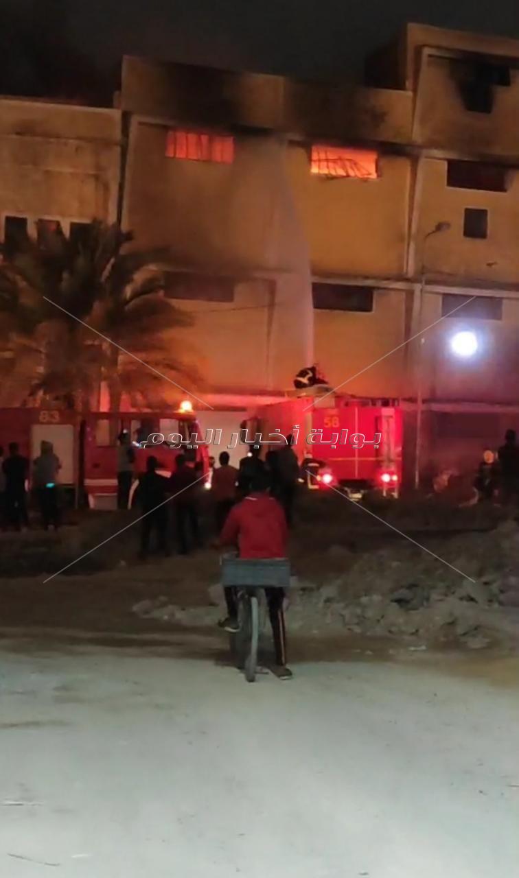 حريق بمصنع مكرونة بمنطقة القباري في الإسكندرية