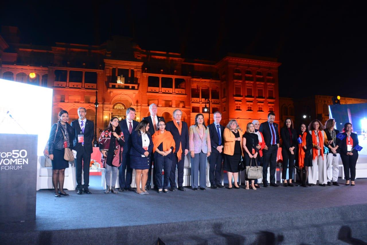 وزراء ونجوم الفن والمشاهير فى انطلاق اول فعالية نسائية للاحتفال بإنجازات الدولة بقصر القبة