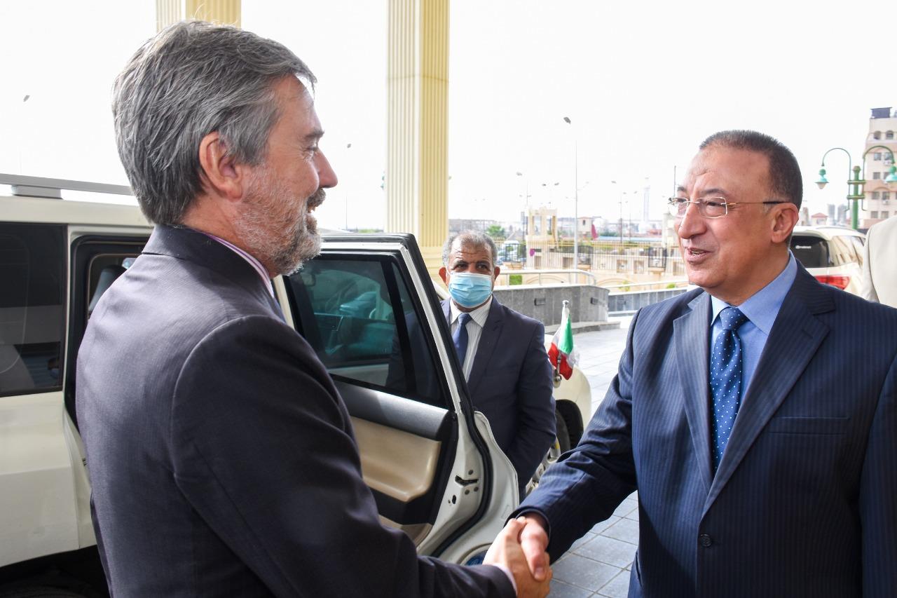 محافظ الإسكندرية يبحث مع سفير إيطاليا تعزيز سبل التعاون وتوطيد العلاقات ‎‎