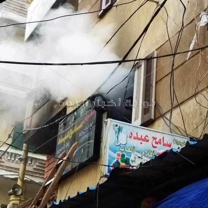 إخماد حريق في مخزن ألعاب أطفال وسط الإسكندرية 