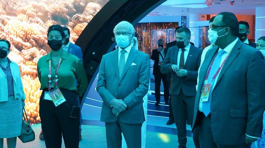 ملك السويد يزور الجناح المصري المشارك في معرض إكسبو دبي 2020 