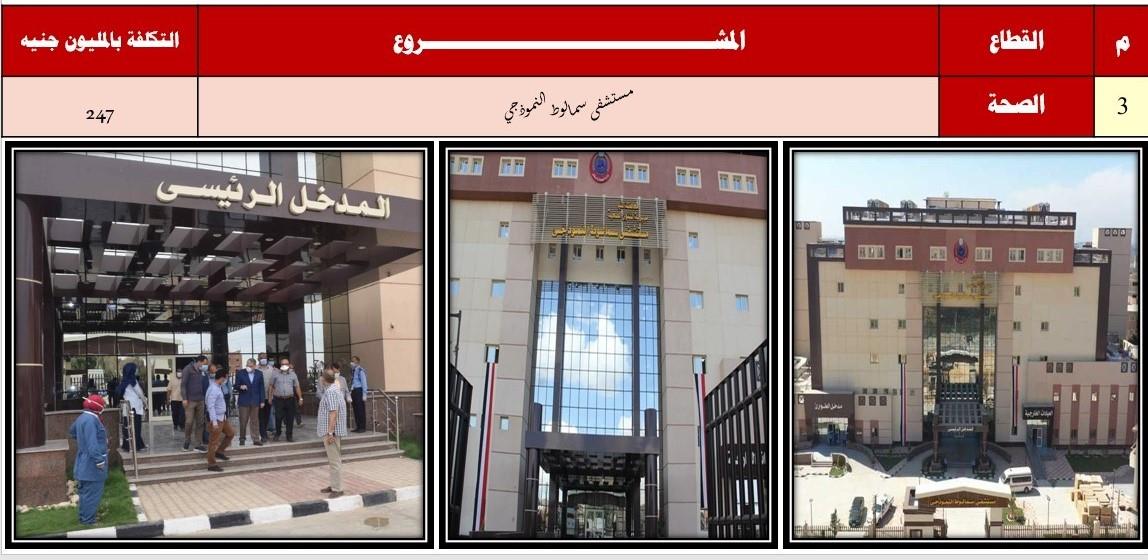 رئيس الجمهورية يفتتح مستشفى سمالوط النموذجي 