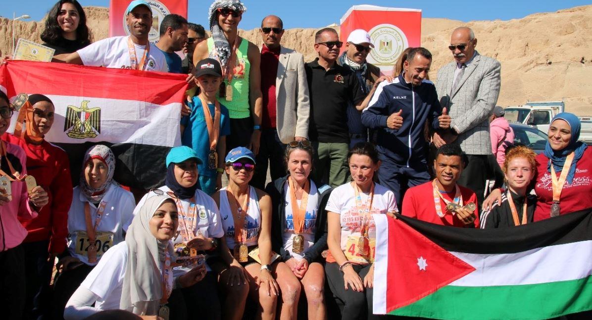مصر والاردن تتتصدارن سباقات ماراثون مصر الدولي الـ 29 وسط معابد الاقصر