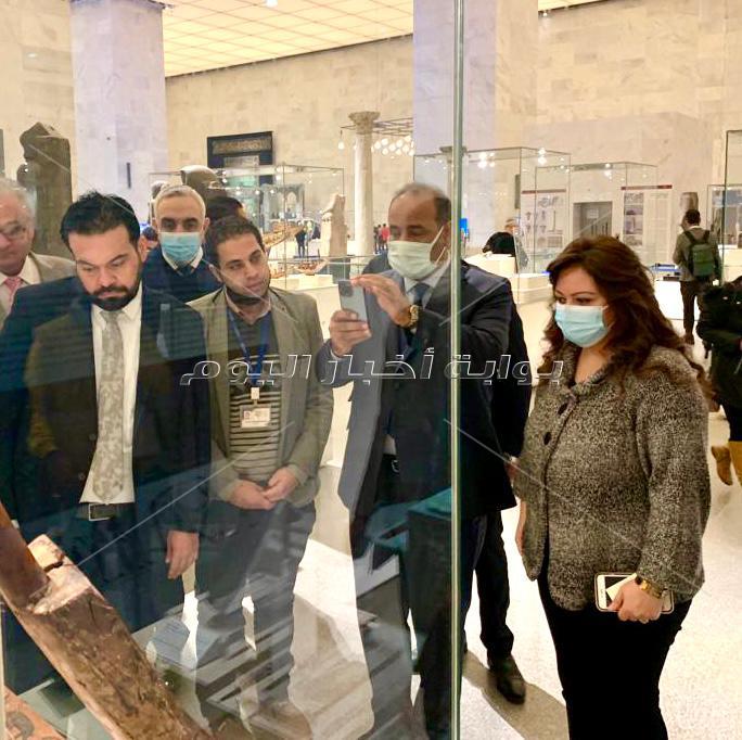 زيارة وزير الثقافة والسياحة والآثار العراقي للمتحف القومي للحضارة المصرية