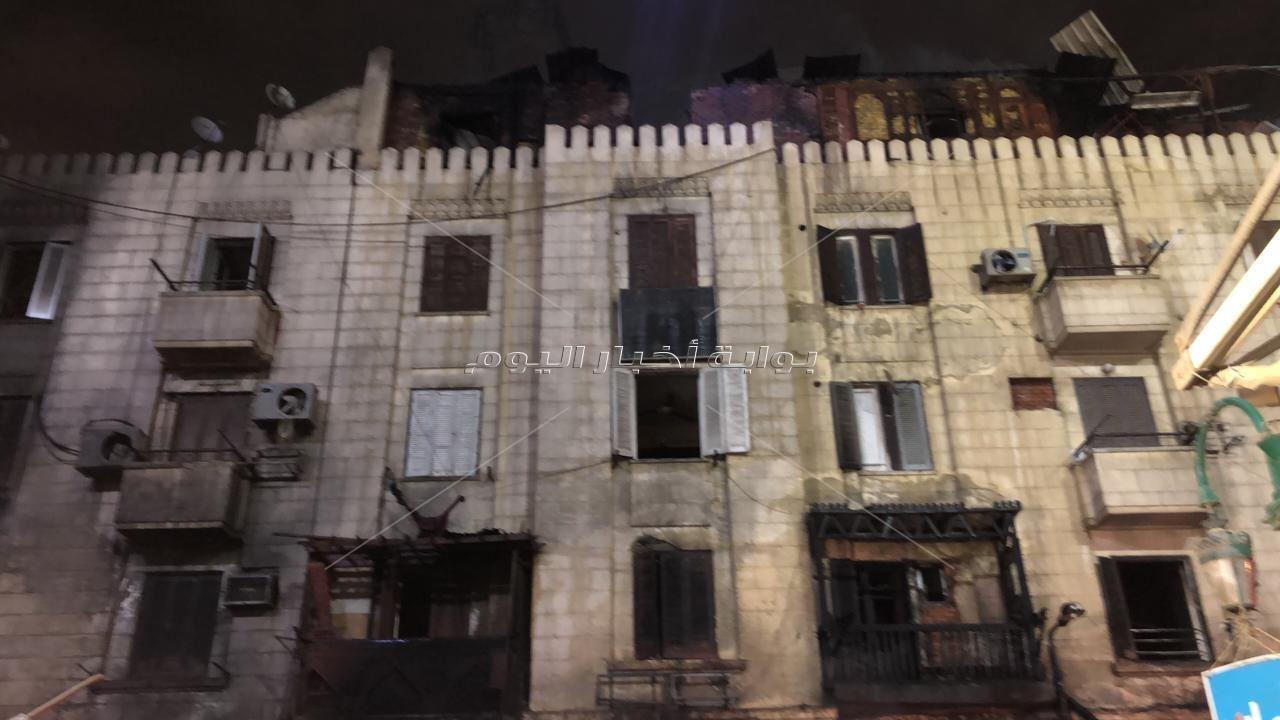السيطرة على حريق بمبنى تابع للأوقاف بمحيط مسجد الحسين
