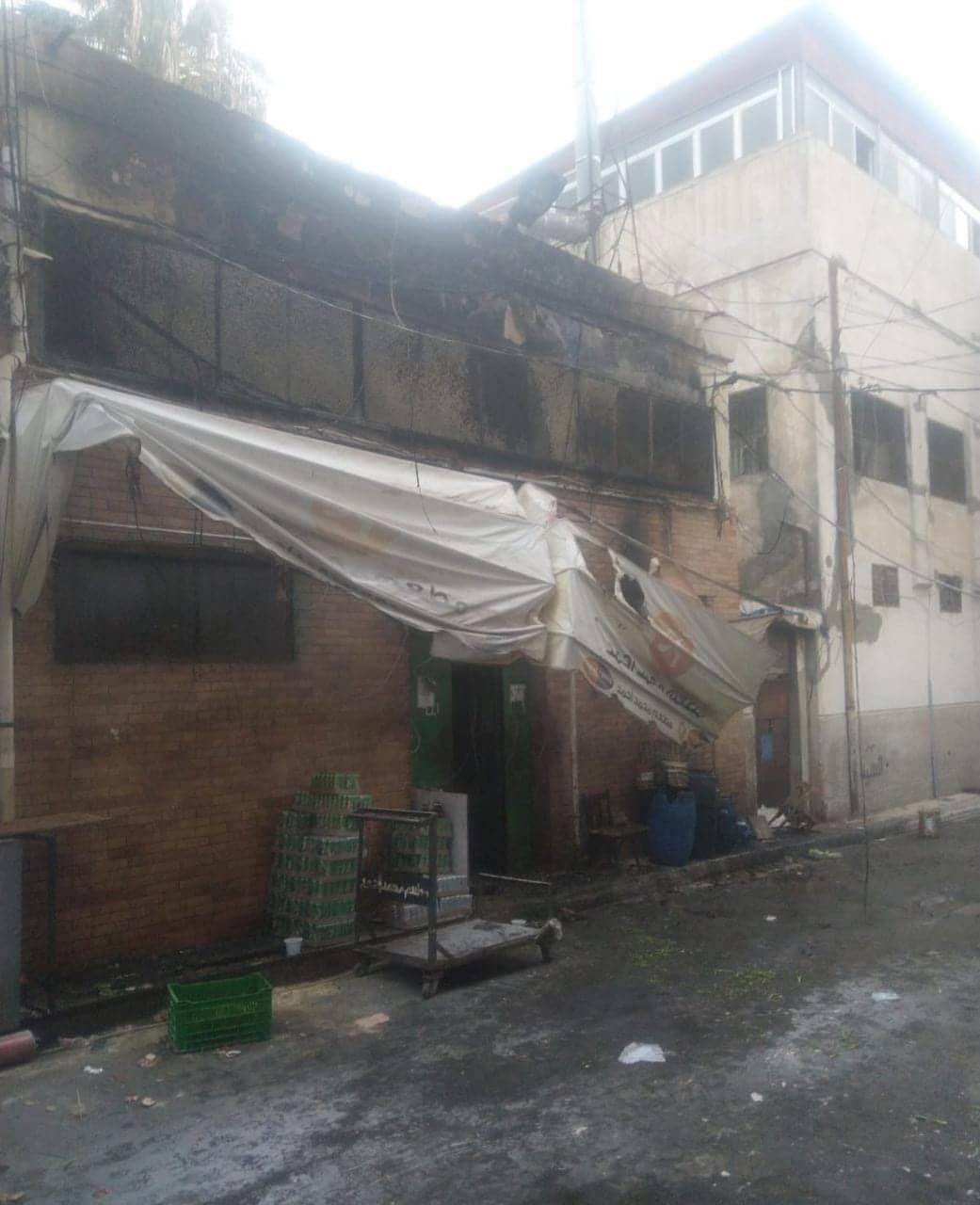 حريق بمخزن مطعم محمد أحمد في الإسكندرية بسبب ماس كهربائي
