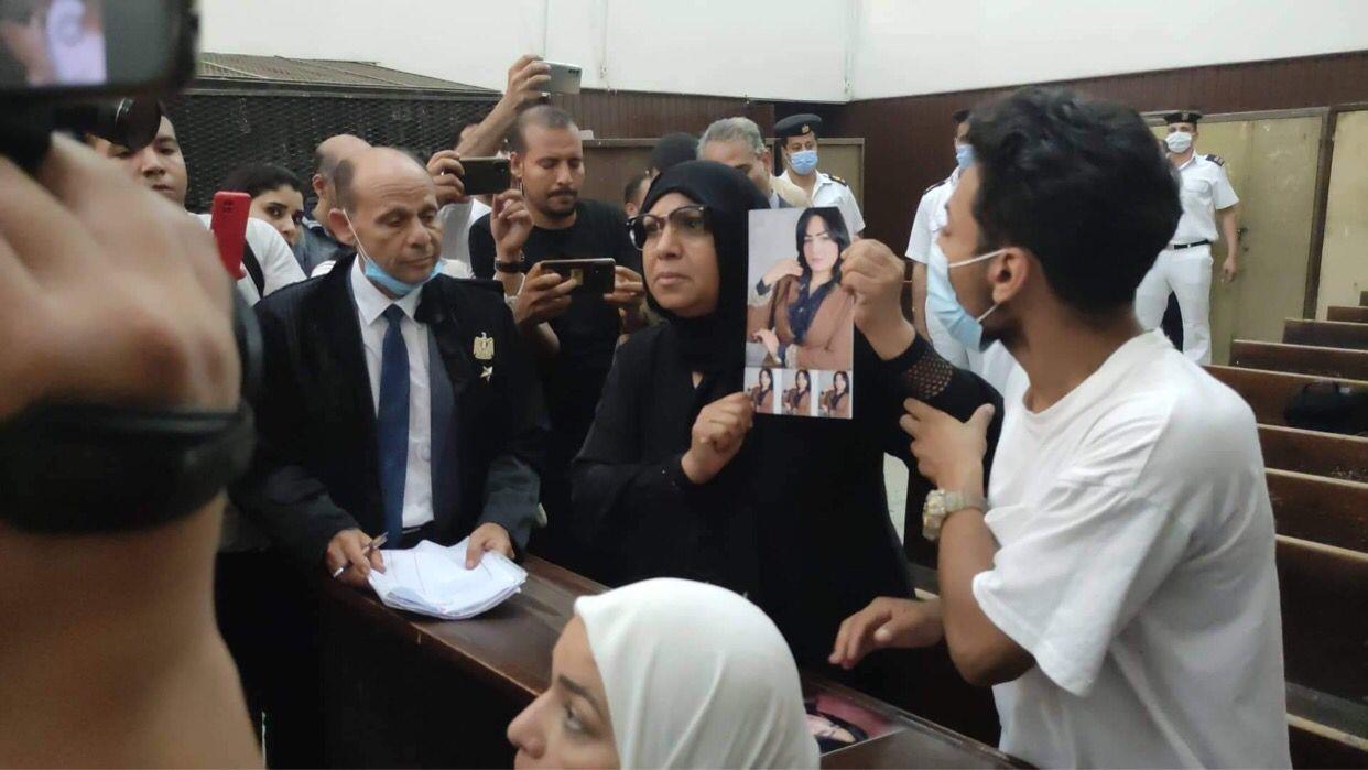 فعاليات جلسة محاكمة القاضي قاتل المذيعة شيماء جمال
