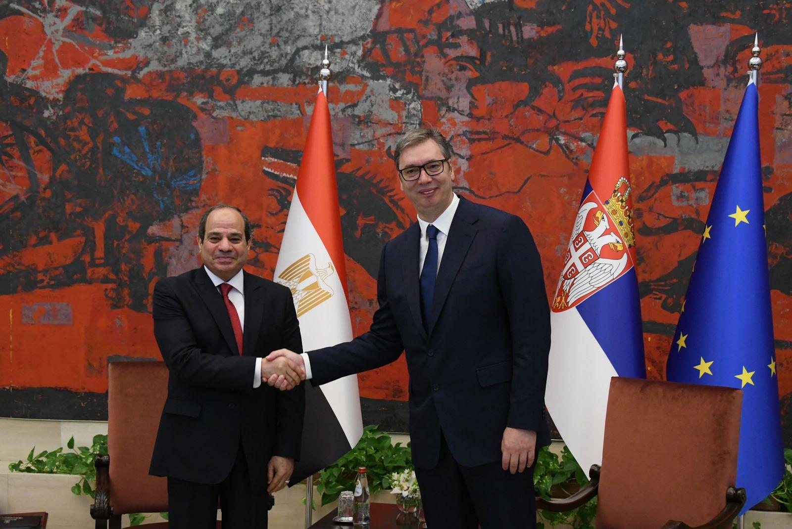 قمة «مصرية – صربية» بين الرئيس السيسي ونظيره ألكسندر فوتشيتش
