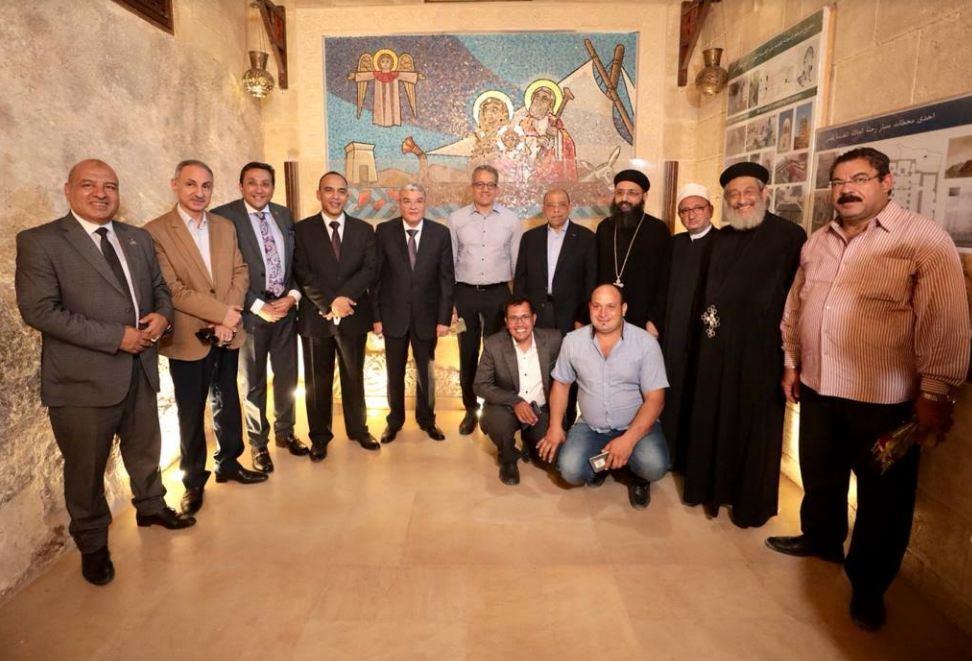 وزيرا التنمية المحلية والسياحة يفتحان مسار العائلة المقدسة بدير جبل الطير