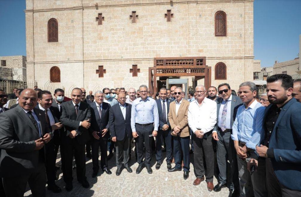 وزيرا التنمية المحلية والسياحة يفتحان مسار العائلة المقدسة بدير جبل الطير