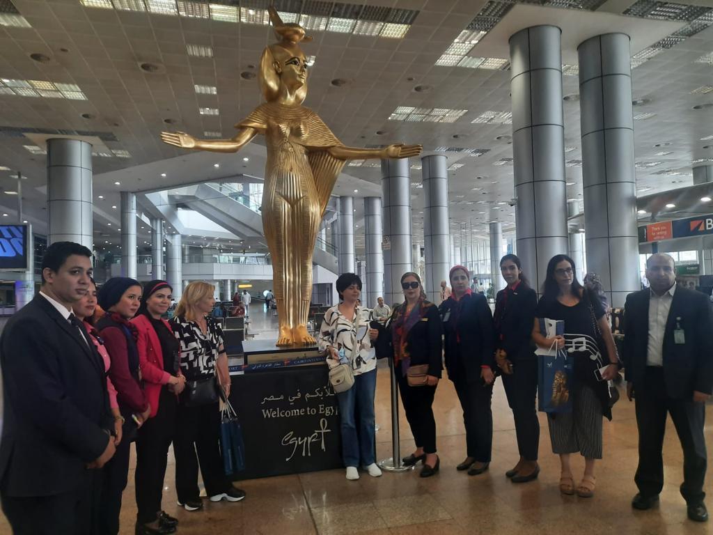 مطار القاهرة يستقبل أول الوفود المشاركة في ملتقى أولادنا الدولي 