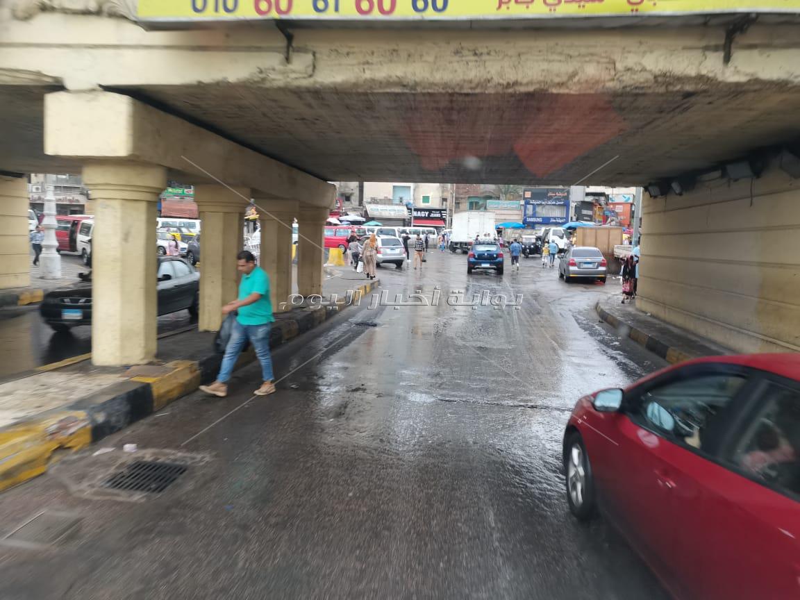 تعرض الإسكندرية لهطول أمطار متفاوتة الشدة 