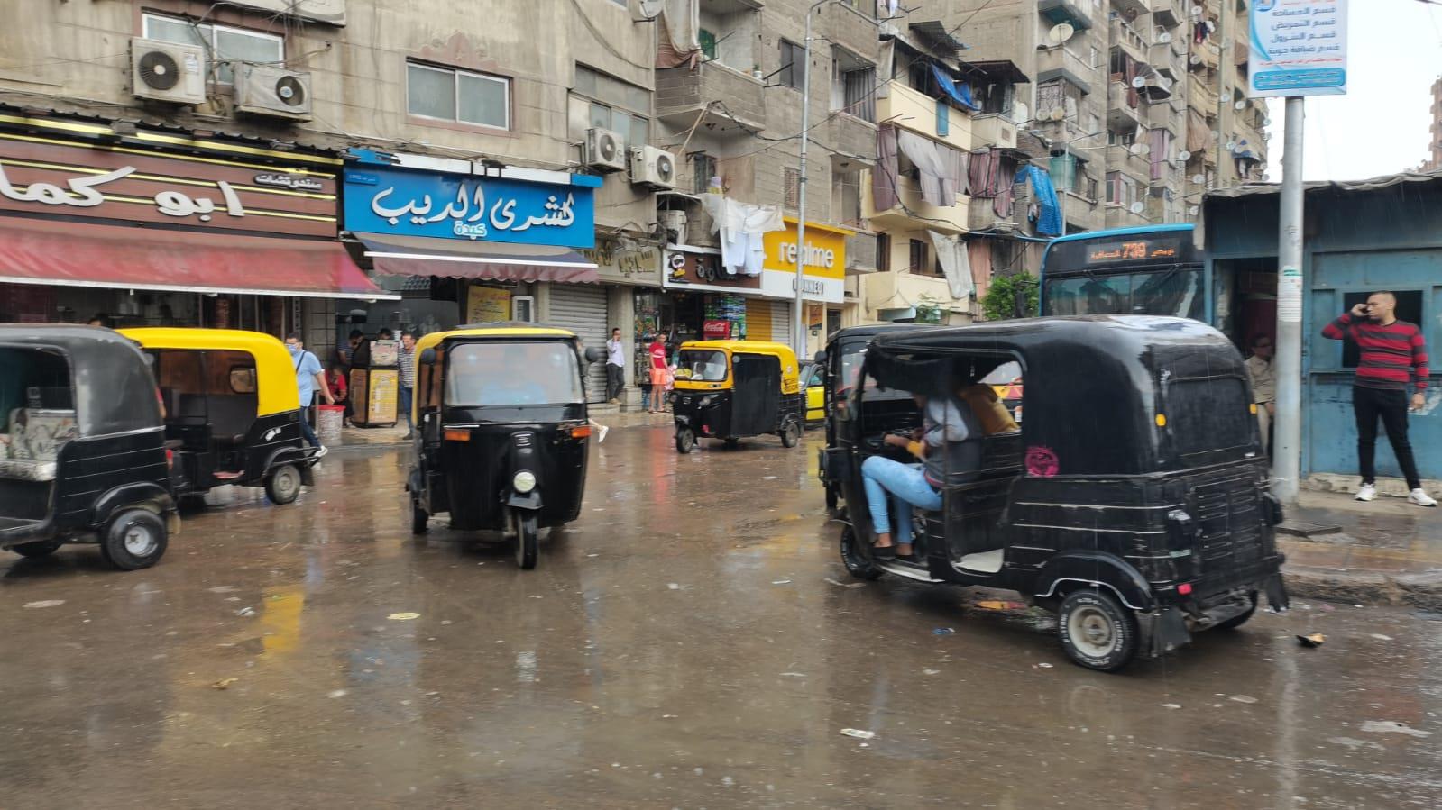 هطول أمطار على أحياء متفرقة في الإسكندرية