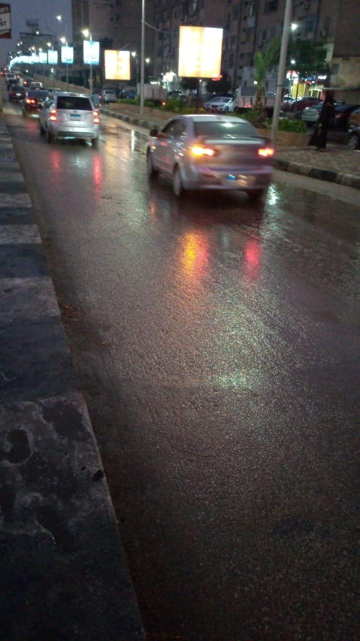 هطول أمطار غزيرة على بعض مدن محافظة الغربية 