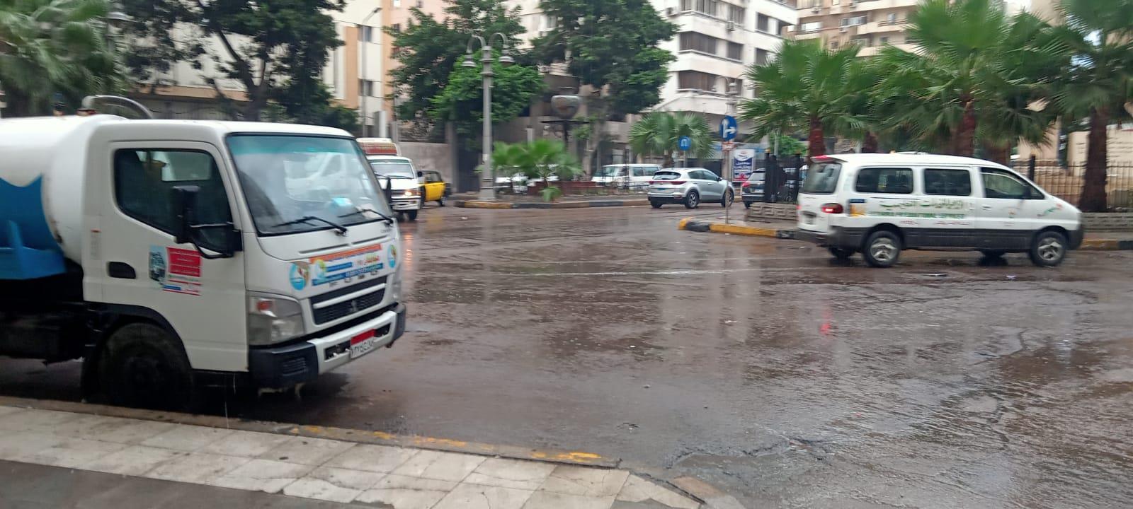 أمطار رعدية مفاجئة على أحياء متفرقة في الإسكندرية