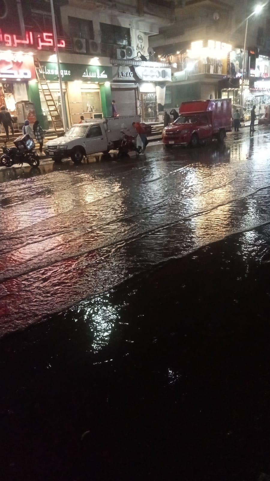 هطول أمطار على العجمي والعامرية غرب الإسكندرية| صور ‎‎