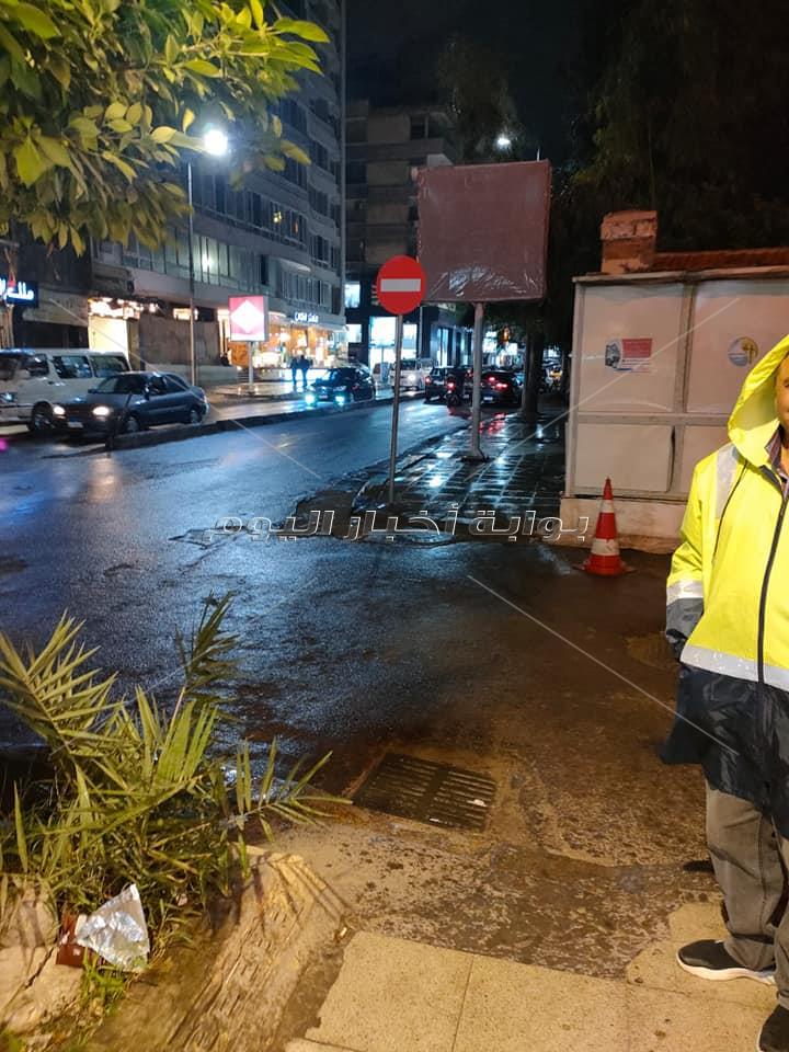 أمطار خفيفة على أحياء متفرقة في الإسكندرية