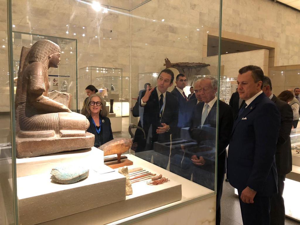 رئيس البرتغال والوفد المرافق له يزور  المتحف القومي للحضارة المصرية