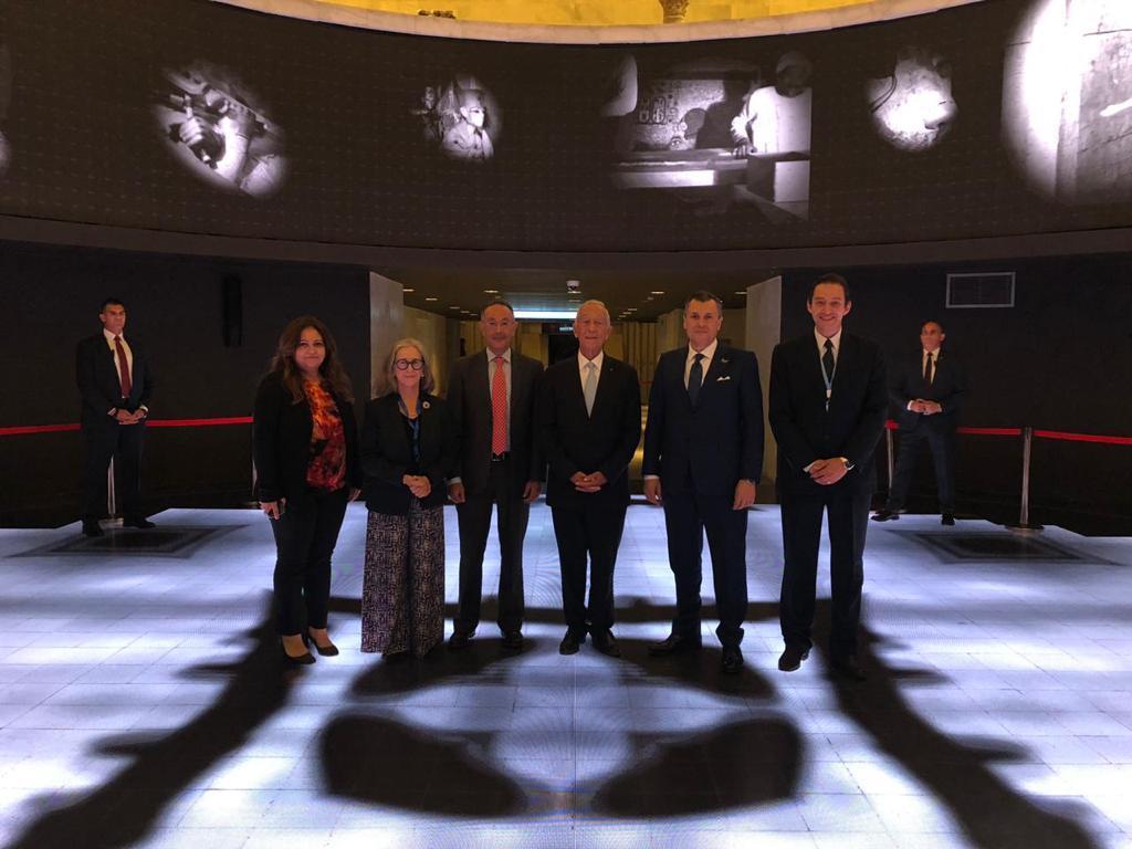 رئيس البرتغال والوفد المرافق له يزور  المتحف القومي للحضارة المصرية