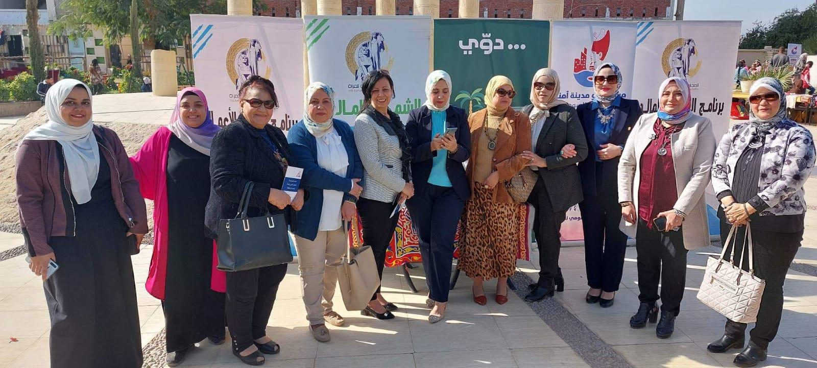 قومى المرأة بسوهاج يشارك فى فعاليات مبادرة نحو مدينة آمنة 