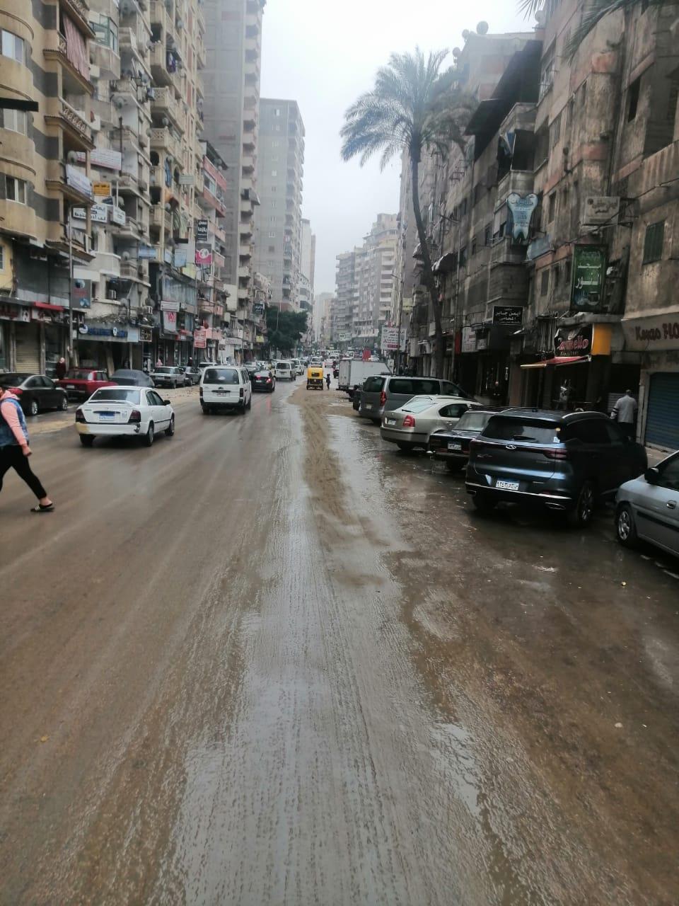 هطول الأمطار بالإسكندرية