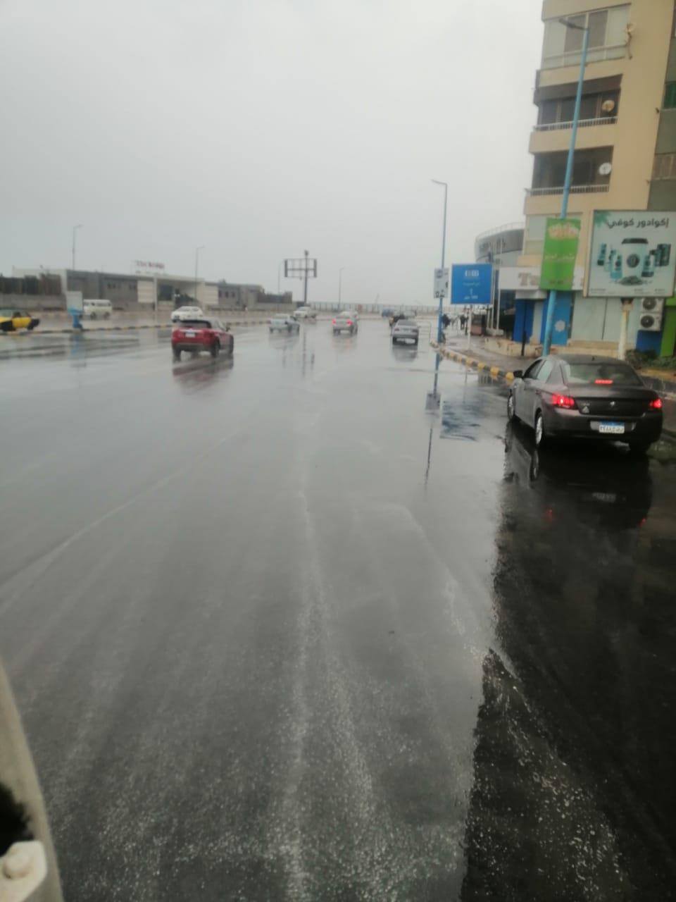 هطول الأمطار بالإسكندرية