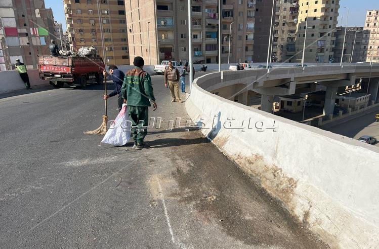 رفع 150 حاله اشغال بشوارع العمرانية الحيوية