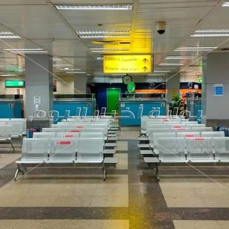 " تحسين جودة مستوى الخدمات فى مطار القاهرة و شاشات 75 بوصة جديده لعرض الرحلات 