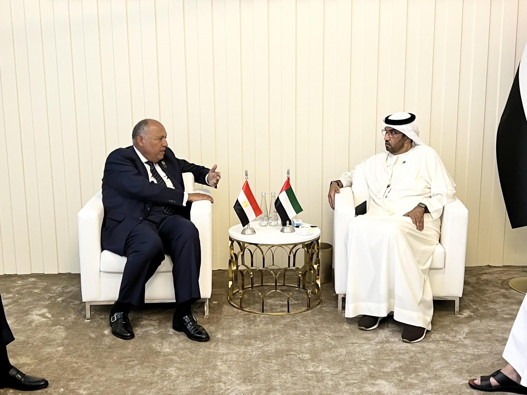 5 لقاءات للوزير  سامح شكري علي هامش قمة اسبوع أبو ظبي للاستدامة 