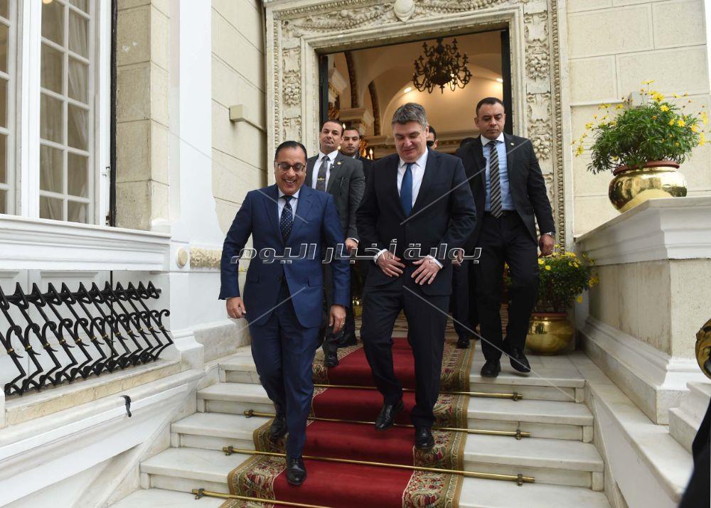 رئيس الوزراء يلتقي الرئيس الكرواتي