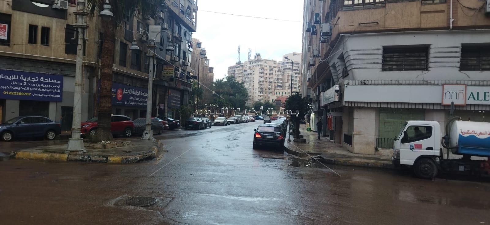 أمطار وصقيع على الإسكندرية لليوم الثالث على التوالي 