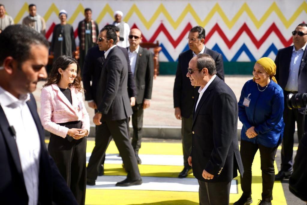 زيارة الرئيس عبد الفتاح السيسي لمدينة المنيا الجديدة 