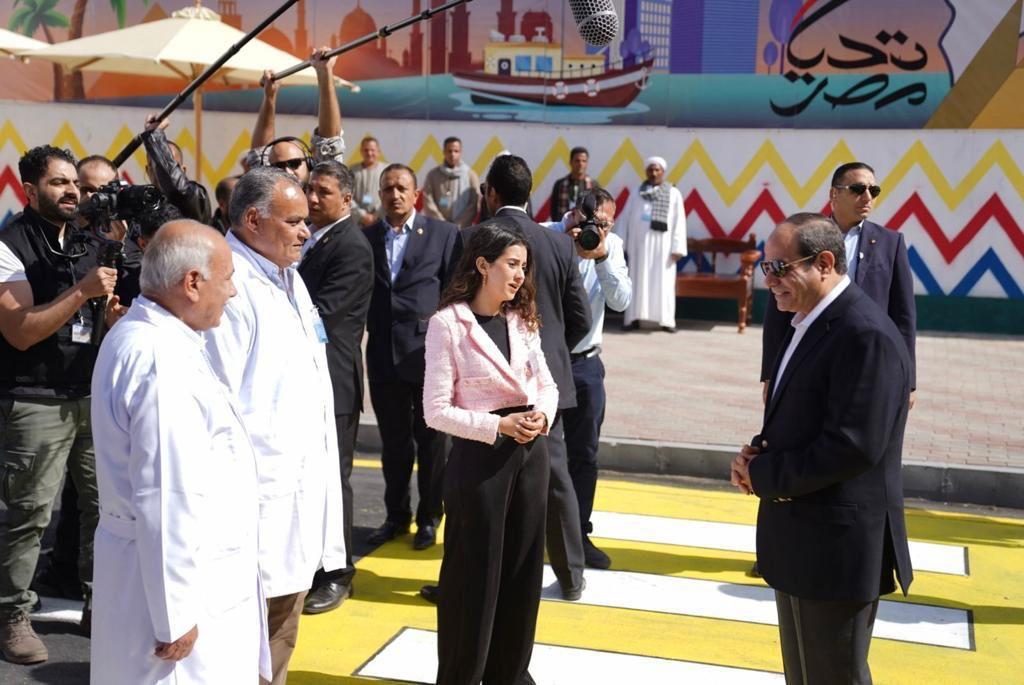 زيارة الرئيس عبد الفتاح السيسي لمدينة المنيا الجديدة 