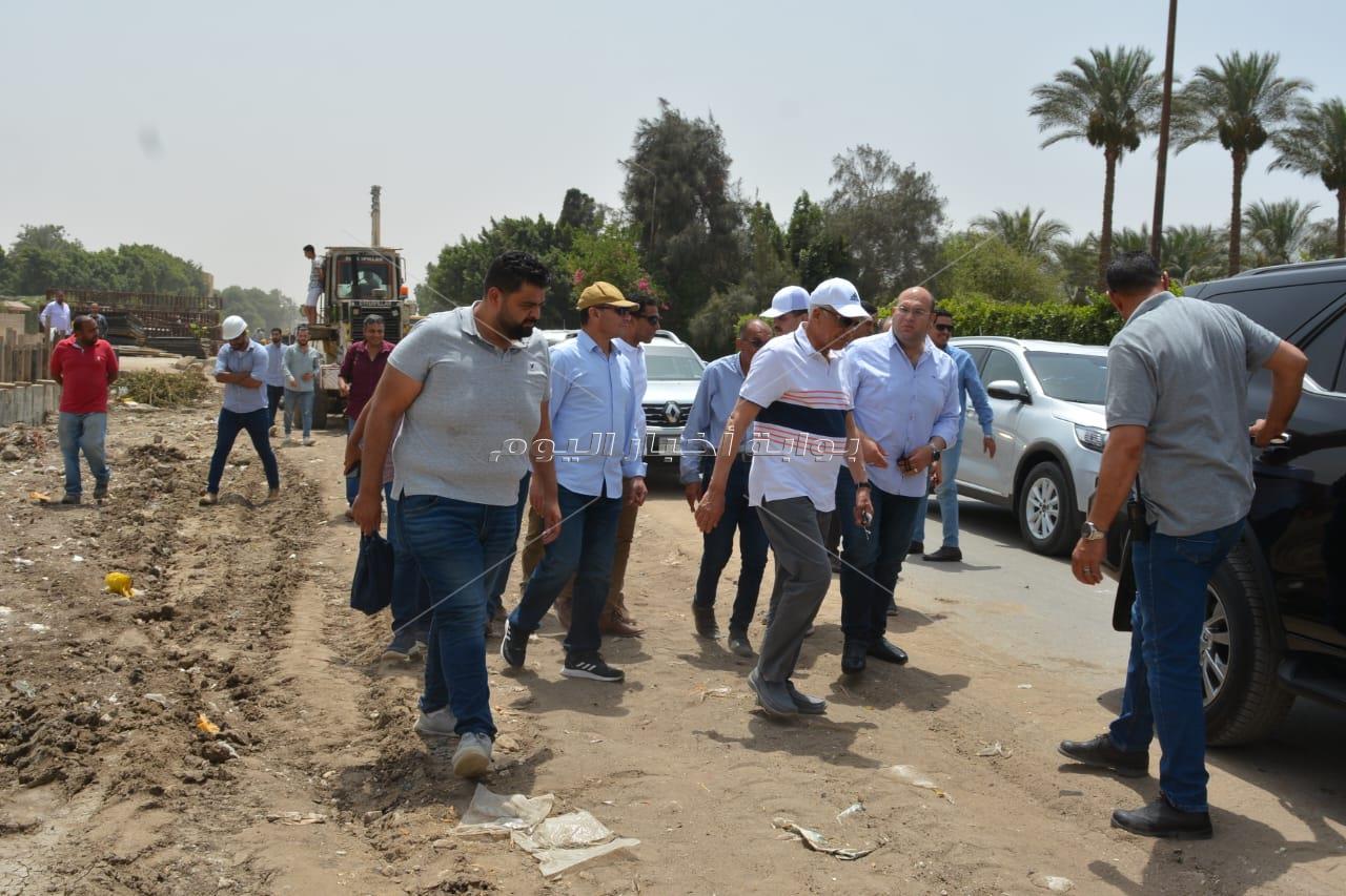 محافظ الجيزة يتفقد نسب التنفيذ بمشروع تغطية ترعة المنصورية بدءًا من حدودها بحي الهرم