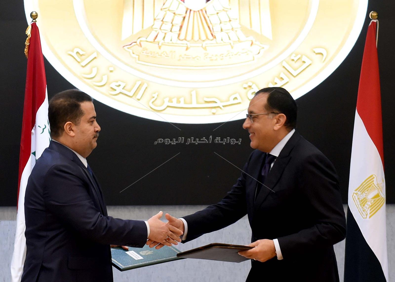 توقيع 11 وثيقة تعاون بين مصر والعراق 