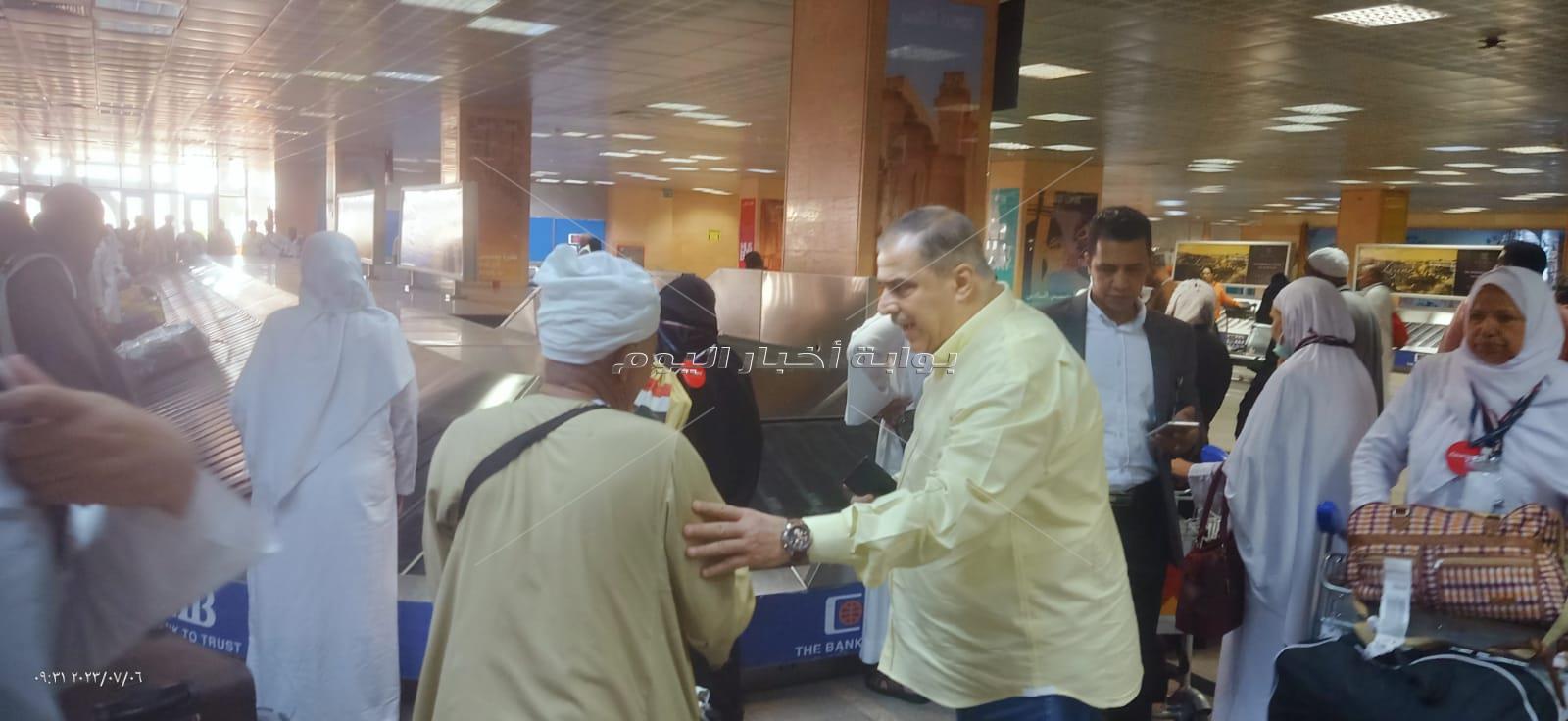استقبال أول رحلات عودة الحجاج بمطار الأقصر الدولي