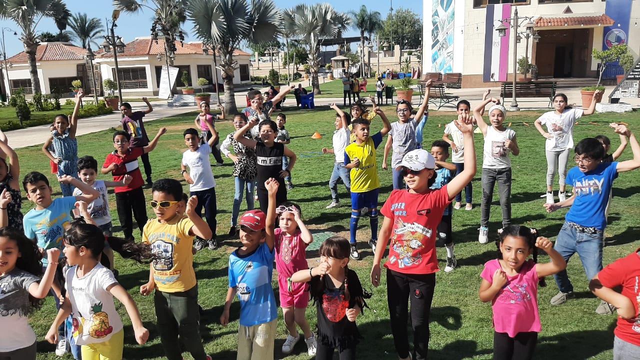 يوم رياضي و ترفيهي للاطفال بعنوان ( fitness day)  بمكتبة مصر العامة بدمنهور. 