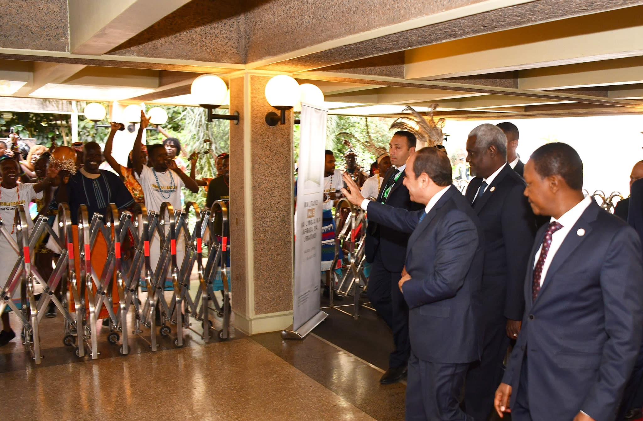 جانب من مشاركة السيد الرئيس في قمة الاتحاد الافريقي التنسيقية بنيروبي