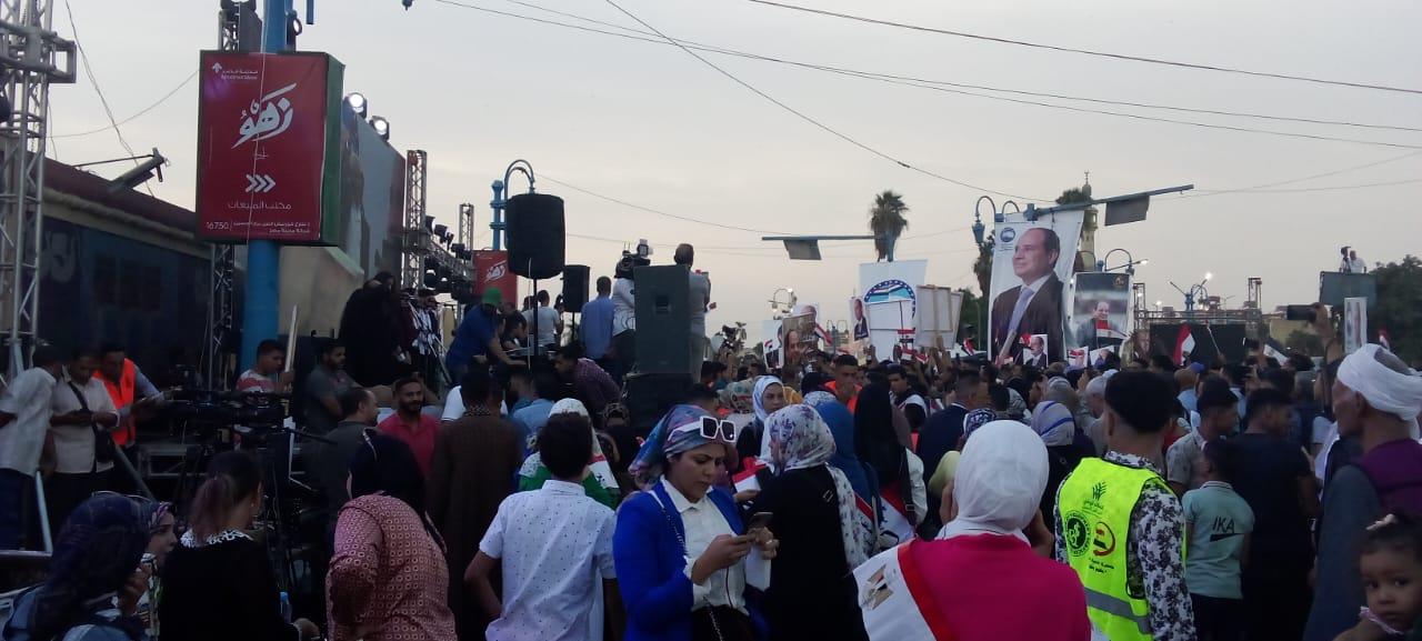 حضور مئات الآلاف من المواطنين تأييداً لترشيح الرئيس عبد الفتاح السيسي للجمهورية الجديدة